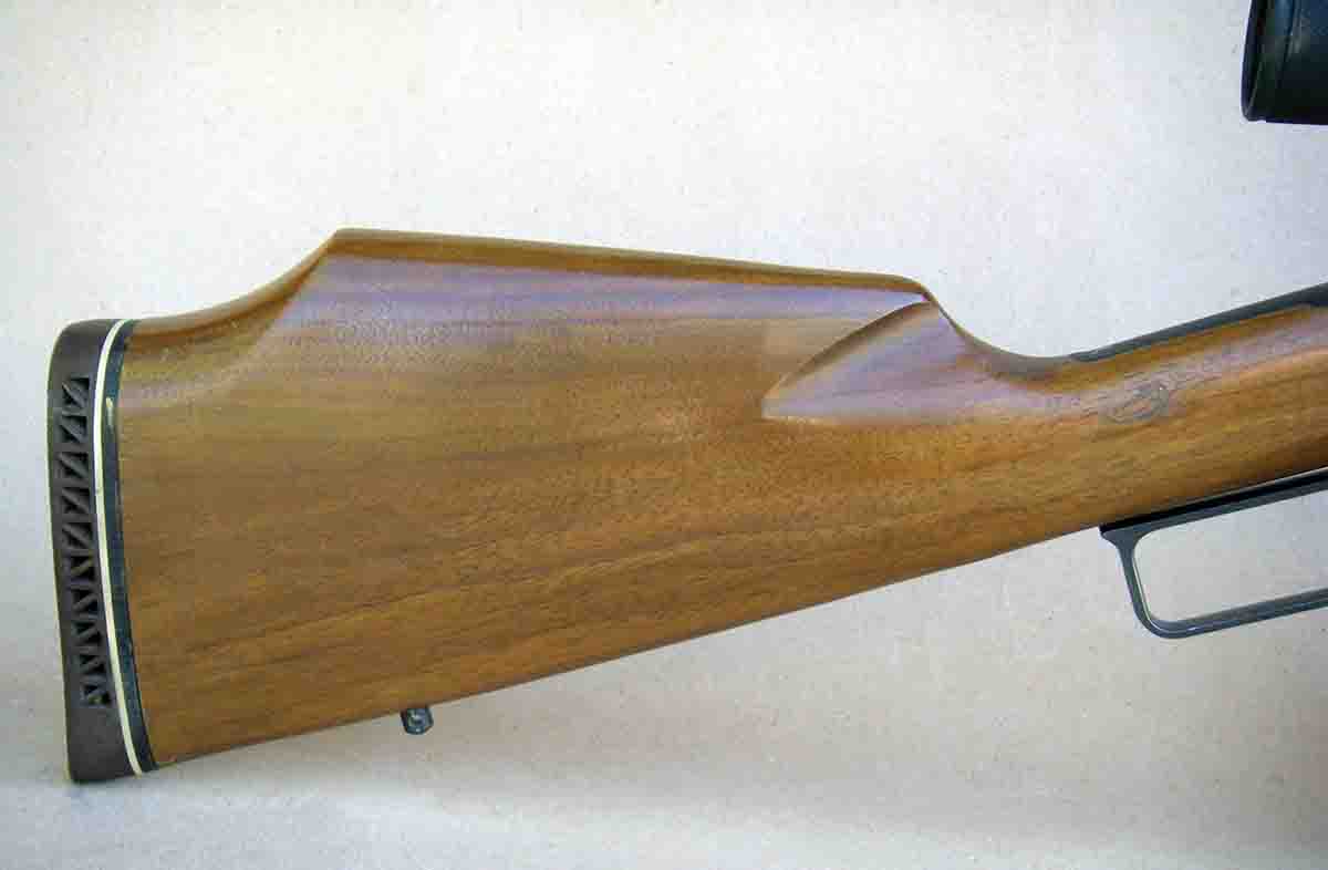 Original Marlin Model 444s featured an unusually high comb stock designed for scope use.